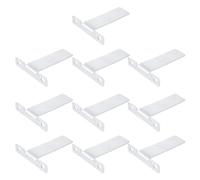 VANZACK Lot de 10 Supports pour Cadres Photo en Alliage D’Aluminium Porte-Cadres Photo de Table Antidérapant Organisateur de Bureau Accessoire pour Maison et Studio Support Métallique