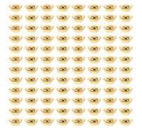 VANZACK Lot de 100 Lingots Chinois Miniatures en Alliage Brillant 1 Cm, Décoration De Bureau Traditionnelle, Symbole De Richesse Prospérité, Figurines Artisanales Décoratives pour Maison Et Feng Shui