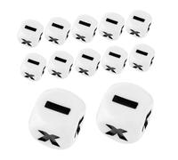 VANZACK Lot de 12 Dés D’Apprentissage des Signes Mathématiques en Acrylique pour Garçon Et Filles, Outil Éducatif Arithmétique, Matériel Scolaire pour Calcul, Jeu Pédagogique De Mathématiques