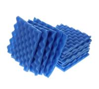 VANZACK Lot de 12 Panneaux D'insonorisation Auto-adhésifs Bleus 25x25x2 Cm pour Isolation Acoustique, Coussinets Antibruit pour Murs, Chambres, Studios de Musique et Ktv, Absorption