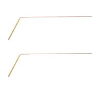VANZACK Lot de 2 Baguettes de Sourcier Bicolores en Cuivre et Laiton, Tiges de Radiesthésie Pliables pour Détection D’Objets Enterrés et Eau, Outil Portable Multifonction pour Jardin et