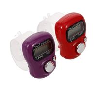 VANZACK Lot De 2 Compteurs De Doigts Électroniques Portables Numériques Compacts Chantant Bouddha Couleur Aléatoire