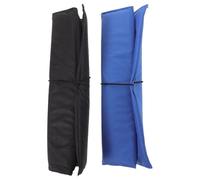 VANZACK Lot de 2 Coussins de Siège Pliables et Imperméables en Tissu Oxford Bleu et Noir Légers et Compacts Tapis de Sol Portable pour Randonnée Camping et Activités de Plein Air