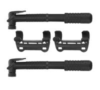 VANZACK Lot de 2 Mini-Pompes à Vélo Portables Noires avec Support Pompe à Air Compacte pour Valves de Vélo Standard et à Double Fonction Compatible VTT et de Route Gonflage Haute