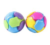 VANZACK Lot De 2 Paniers À Balles pour Animaux De Compagnie Balles pour Chiens Ballons De Football Interactifs pour Chats Collie Poubelle pour Chiens Balle De Rire pour Chiens Kit