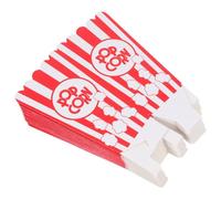 VANZACK Lot de 24 Boîtes à Pop-corn en Papier Rayé Rouge à Bord Ondulé, Petit Format, Conteneurs Jetables Robustes pour Snacks, Fêtes, Anniversaires et Goûters, Supports Pratiques