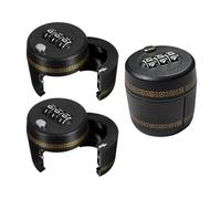 VANZACK Lot de 3 Bouchons à Vin en Plastique Noir Cadenas à Combinaison 3 Chiffres, Verrou de Sécurité pour Bouteilles D’alcool, pour Bars, Restaurants, Caves à Vin et Voyages