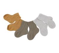VANZACK Lot de 3 Paires de Chaussettes Bébé Taille S 6-12 Mois Chaussettes -mollet Printemps-automne en Tissu sans Couture Couleur Vert Militaire pour -né et Tout-petit