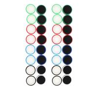 VANZACK Lot de 32 Capuchons de Joystick Antidérapants en Silicone Multicolores pour Manette Switch Protections Rétroéclairées Grips Précis et Solide Accessoires Gaming pour Jeu