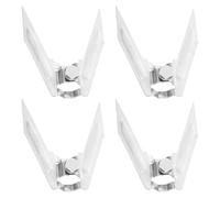 VANZACK Lot de 4 Fourchettes à Poulet Rôti en Acier Inoxydable, Accessoires pour Barbecue Rotatifs Compatibles Four, Réglables pour Cuisson Uniforme de Viande et Volaille, Outil Pratique