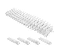 VANZACK Lot de 5 Mini-Clôtures Blanches en Bois Décoratives pour Jardin Féerique Bordure Miniature pour Pots de Fleurs Accessoires DIY pour Micro-Paysages et Maisons de Poupée