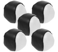 VANZACK Lot de 5 Petits Paquet de Sable en PVC Noir pour Garçon et Filles, Jeu de Lancer Extérieur, Poufs Jouets Légers et Résistants, Accessoires pour Activités de Plein Air et Jeux