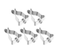 VANZACK Lot de 5 Sets de Clips à Ressort en Acier Inoxydable pour Puits de Lumière Kit de Fixation Transparent pour Fenêtres de sous-Sol Vis Écrous et Rondelles Accessoires de