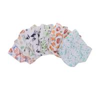 VANZACK Lot de 6 Culottes D’apprentissage pour Bébé, Couches Lavables Imprimées avec Boutons-pression Ajustables, Absorbantes et Respirantes, Taille Petite, Motifs Voitures et Nature,