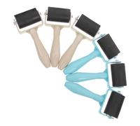 VANZACK Lot de 6 Rouleaux d'impression en Caoutchouc pour Gravure et Estampage, Couleurs Blanc et Bleu, Outils pour Peinture et Loisirs Créatifs Garçon et Filles, Fournitures Gravure