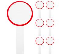 VANZACK Lot de 6 Tableaux de Score 10x20 Cm Rouges à Effaçage à Sec, Planche Rigide Portable, Tableau Blanc Vierge pour Notation, Vote et Jeux Scolaires, Panneau D’Affichage Pratique