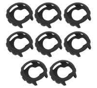 VANZACK Lot de 8 Coques de en Silicone Noire pour Montre Forerunner 158 Étui Bumper Anti-Rayures D’Écran Intégrale Coque Souple et Résistante aux Chocs pour Usage Sportif et Extérieur
