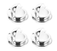 VANZACK Lot de 8 Coupelles d'Entrée de Balle pour Foot Anneaux de But Électroplaqués Argentés 2 Trous Mâle et Femelle Accessoires Universels pour Table de Foot Remplacement et