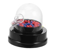 VANZACK Machine de Loterie Électrique avec Boules Mini Appareil de Sélection de Numéros Transparent pour Jeux de Fête et Activités Familiales