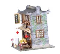 VANZACK Maison Miniature Chinoise à Assembler Modèle DIY Style Lingnan et Décoration Artisanale pour Bureau ou Cadeau