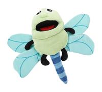 VANZACK Marionnette Main Peluche Libellule Douce Interactive Éducatif Petite Marionnette pour Garçon Fille Jeu Histoire et Imagination