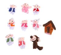 VANZACK Marionnettes à Doigts Peluche Histoire Loup Sept Petits Chevriers Doux pour Garçon Fille Filles Garçons Cadeau Educatif