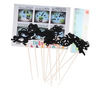 VANZACK Marionnettes à Ombres pour Garçon Fille Théâtre De Jeu Contes Animaux Jeux De Société Kit De Marionnettes pour Jeu Imaginatif Et Apprentissage