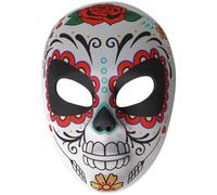 VANZACK Masque de Fête Déco Día de Los Muertos Carnaval Mexicain Masque Unique Eva Accessoire de Déguisement Couleur Aléatoire pour Bal Masqué