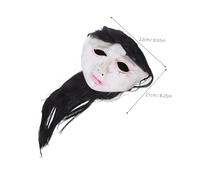 VANZACK Masque Femme Effrayant Latex pour Halloween Accessoire Cosplay Horreur Cache Tête pour Déguisées Escape Game et Décorations de