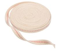 VANZACK Mèche de Lampe à Huile en Coton 4 M Rouleau 25 CM Largeur Mèches Plates Tressées de Rechange pour Lampe à Pétrole Utilisation Intérieure et Extérieure Bougies Artisanales