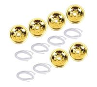 VANZACK Mèche de Lampe à Huile Flottante avec Support Aluminium Lot de Mèches Huile Supports Ajustable et Pratique pour Lampe à Pétrole et Flottante