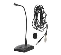 VANZACK Microphone de Bureau Filaire à Col de Cygne Flexible Microphone à Condensateur Haute Sensibilité pour Conférence et Streaming PC Micro Ajustable pour Ordinateur Portable