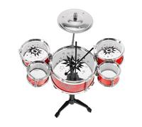 VANZACK Mini Batterie Garçon Fille avec Effets Sonores Multiples Kit de Percussion Réaliste pour Tout Petits Développement Rythme et Coordination Main Œil Jeu Musical Adapté Aux Garçon