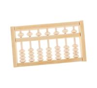 VANZACK Mini Boulier Bois Montessori pour Garçon Fille Jeu Mathématique Éducatif pour Premier Anniversaire Outil de Comptage Traditionnel Chinois Feng Shui Accessoire Photo Garçon Fille