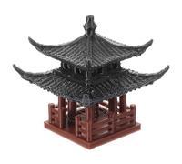 VANZACK Mini Pavillon Statuaire Style Chinois pour Décoration De Bonsai Et Paysage Ornement De Table pour Jardin Et Balcon Hauteur