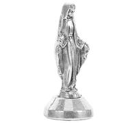 VANZACK Mini Statue Vierge Ancien Argent Décoration Religieuse Catholique pour Maison et Autel Figurine Chrétienne Petite Souvenir Bénédiction