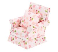 VANZACK Miniature Échelle avec Motifs Cerise et Cœur Mobilier Maison Décoration Dimitation pour Garçon Fille Modèle de Fauteuil Moderne