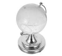 VANZACK Miniature Globe Verre Transparent Rotatif Globe Terrestre Clair Décoratif pour Bureau et Maison Sphère Miniature Carte du Monde Précise Ornement de Table Élégant