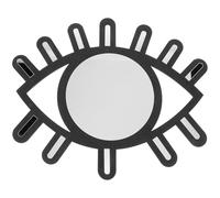 VANZACK Miroir Mural Décoratif d'Œil Style Nordique en Matériau Bois Sombre Accessoire Photo Maison Décoration Murale pour Chambre d'Garçon et Filles et Salon