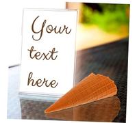 VANZACK Modèle de Cornet de Glace Artificiel PVC Accessoire de Décoration Réaliste pour Photographie Alimentaire et Vitrine