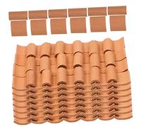 VANZACK Modèles Miniatures De Tuiles en Terre Cuite Réalistes pour Garçon Et Filles, 120 Pièces, Accessoires De Décoration Micro-Paysage pour Maison De Poupée, Bricolage Créatif, Jeu Éducatif
