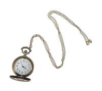 VANZACK Montre de Poche Vintage pour Femme à Quartz Motif Ajouré Boîtier en Alliage de Zinc Léger Chaîne Métallique Incluse Accessoire Élégant pour Banquet et Tenue Formelle