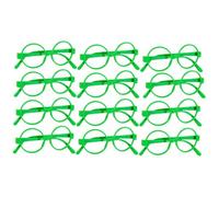 VANZACK Montures de Lunettes pour Garçon et Filles 30 Pièces Vertes Accessoires de Fête Monture Ronde Décoration de Costume Accessoires Photo Jouet Déguisement pour Garçon et Fille