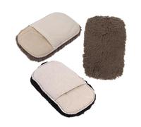 VANZACK Moufles En Peluche Pour Cirage De Chaussures En Cuir, Appliqués Multifonctions En Tissu Épais Doux, Kit Entretien Cuir Pour Chaussures, Vestes Et Paquet, Lot De 3 Pièces Coloris Aléatoire