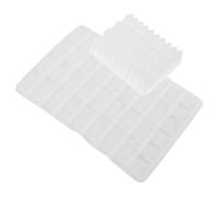 VANZACK Moule à Briques Miniature Facile à Démouler Blanc 2pcs en Silicone pour Kit Maison Miniature à Construire pour Micro Paysage et Jeux de Sable