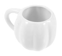 VANZACK Mug Citrouille Halloween en Céramique Blanche 500 Ml, Tasse à Café Originale Décorative, Gobelet Eau Multifonction pour Maison et Fête Saisonnière