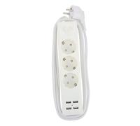 VANZACK Multiprise Électrique USB Ports avec Prises Multiples EU Chargeur USB Pratique pour Appareils Électroniques et Téléphones Bloc Multiprise Portable avec Protection Câble