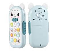 VANZACK Musical Téléphone pour Garçon Fille avec Lumières et Sons Téléphone Éveil Éducatif pour Nourrissons et Tout Petits Couleur Bleu