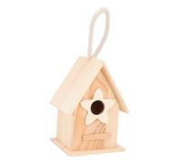 VANZACK Nid D'Oiseau en Bois Pigeonnier Maison Mangeoires Bain D'Oiseau Suspendu pour Cage Accessoires De Jardin Suspendus Décoration Boisée Mangeoires pour Oiseaux