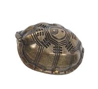 VANZACK Ornement Feng Shui Tortue avec I Ching Coquille de Tortue Portable pour Divination Traditionnelle Décoration pour Richesse et Ambiance Maison